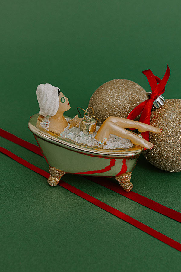 Vondels Bath Time Glass Ornament Image - 2