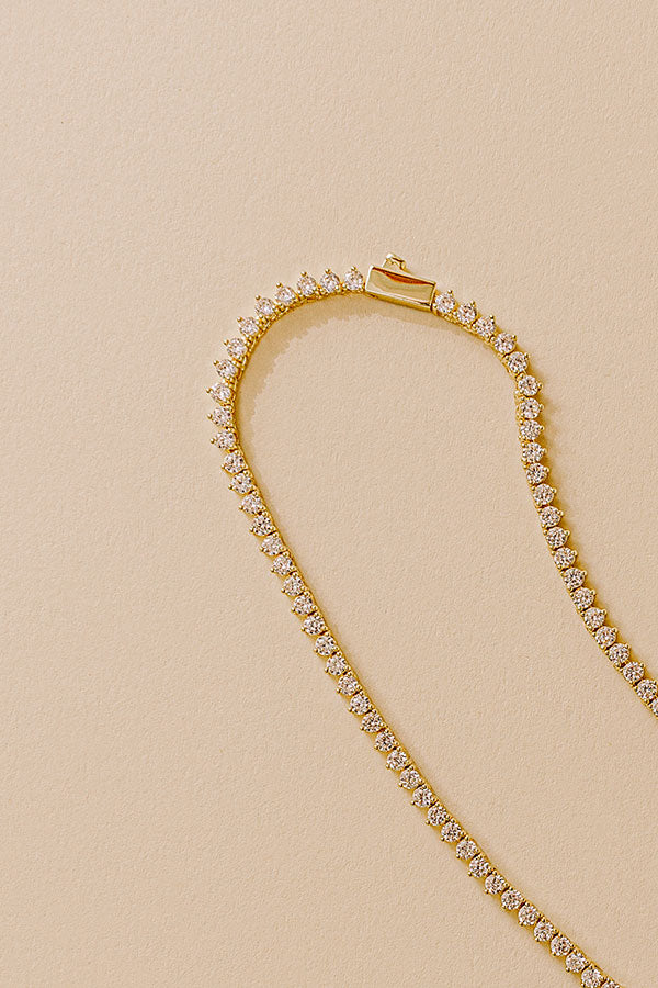 Melinda Maria Not Your Basic 16 inch Tennis Necklace Image - 1