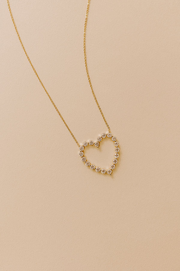 Melinda Maria She's an Icon Heart Necklace Image - 2