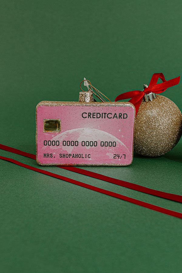 Vondels Credit Card Glass Ornament Image - 1
