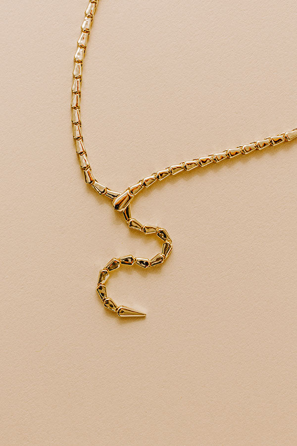 Melinda Maria Serpent Lariat Necklace Image - 2