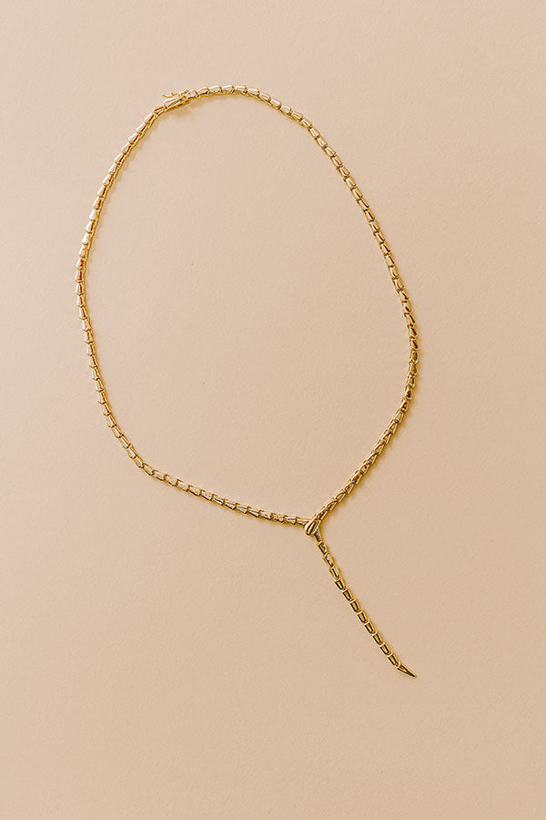 Melinda Maria Serpent Lariat Necklace Image - 3