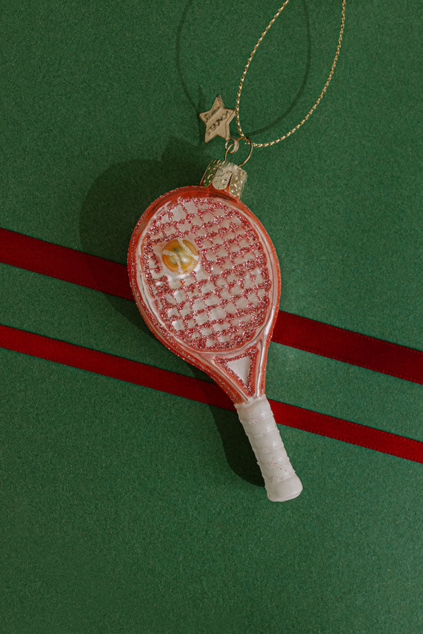 Vondels Glass Tennis Racket Ornament Image - 1