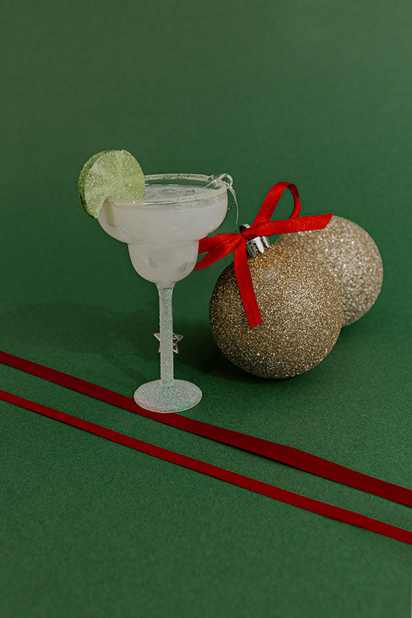 Vondels Lime Margarita Glass Ornament Image - 1