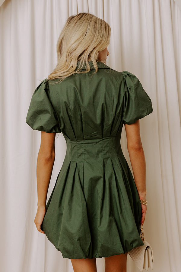 Cranberry Martini Mini Dress in Hunter Green Image - 5