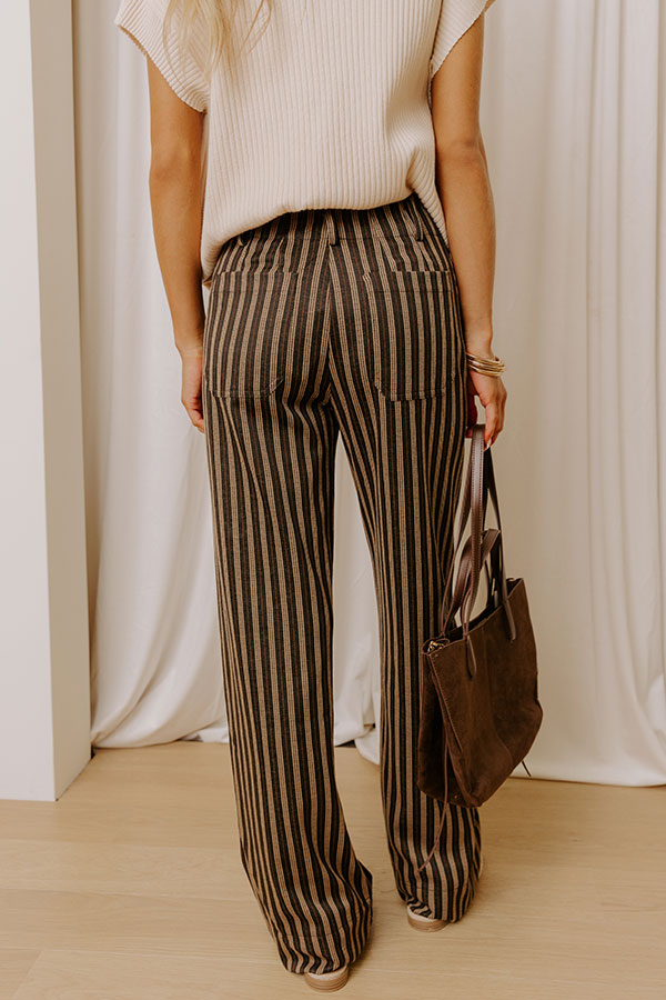 The Willow High Waist Stripe Pants Image - 4