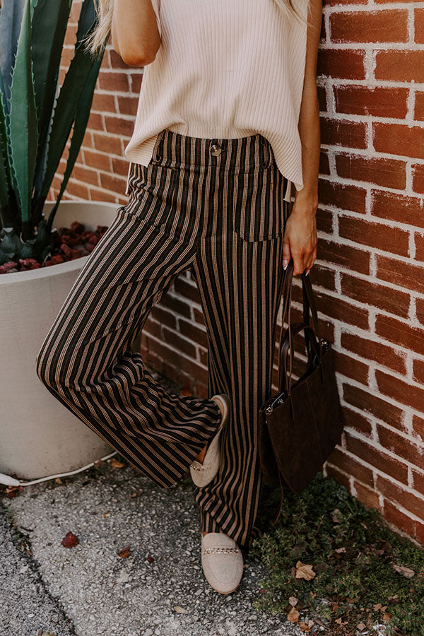 The Willow High Waist Stripe Pants Image - 2