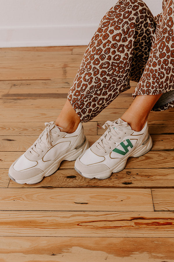 The Dash Faux Leather Sneaker in White Image - 2