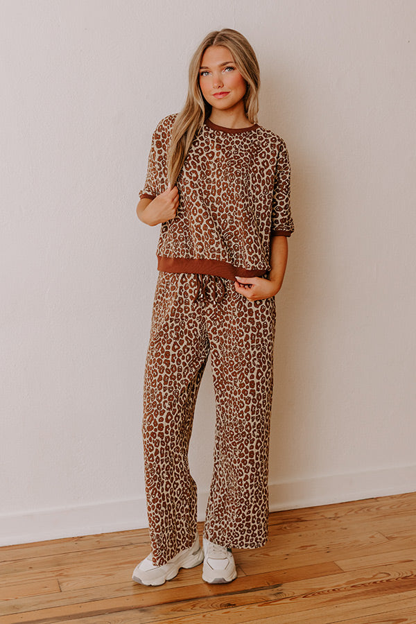 Wild Whisper Leopard Jacquard Top Image - 3