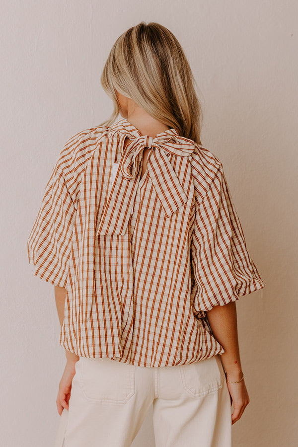 Oxford Charm Gingham Top Image - 3