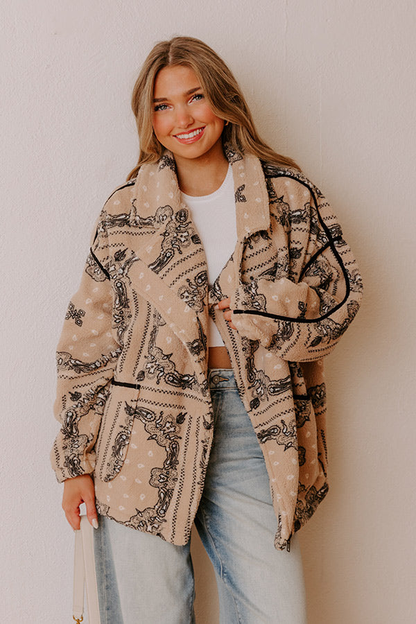 Sidewalk Style Oversized Sherpa Jacket Image - 1