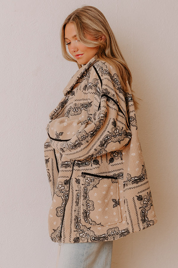 Sidewalk Style Oversized Sherpa Jacket Image - 3