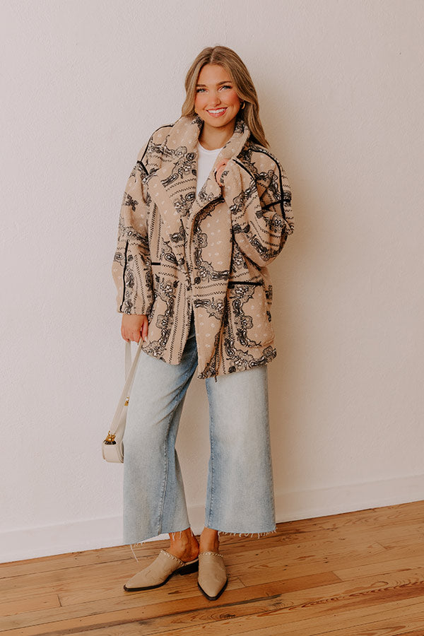 Sidewalk Style Oversized Sherpa Jacket Image - 4