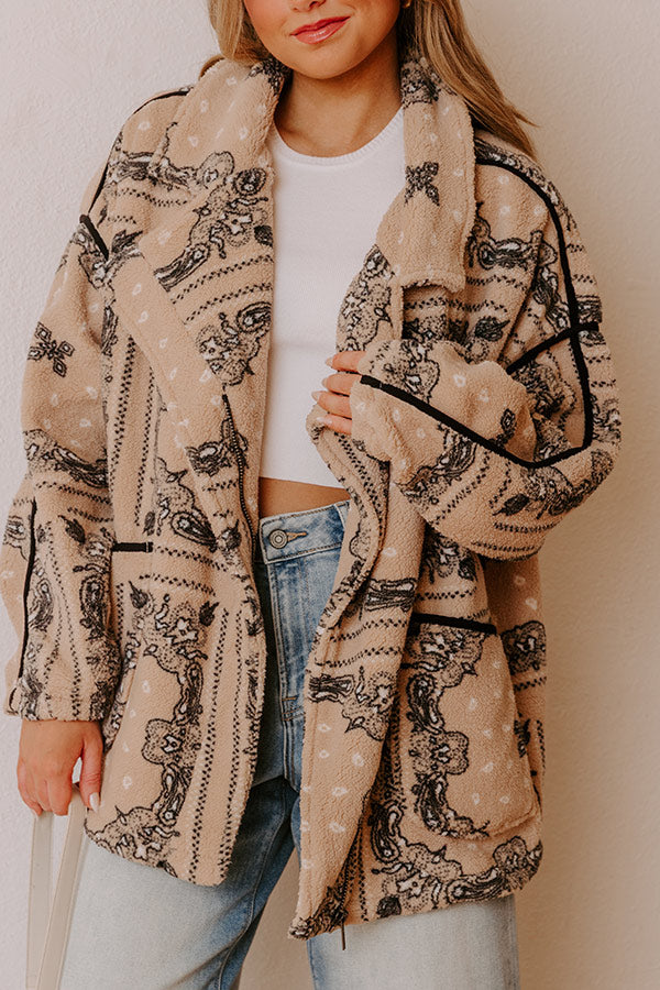 Sidewalk Style Oversized Sherpa Jacket Image - 2