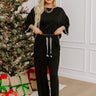 Simple Comforts High Waist Wide Leg Pants in Black Image - 1