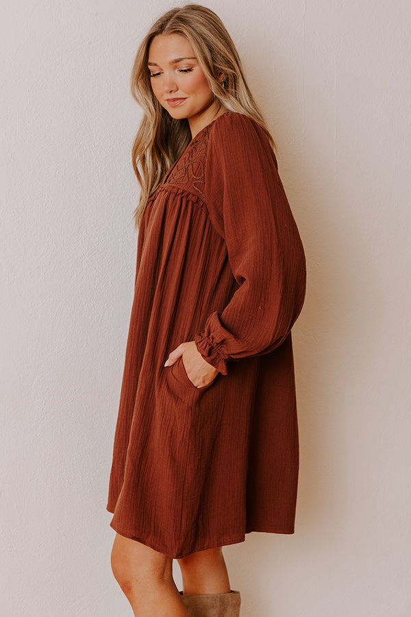 Soho Strolls Embroidered Mini Dress Image - 4