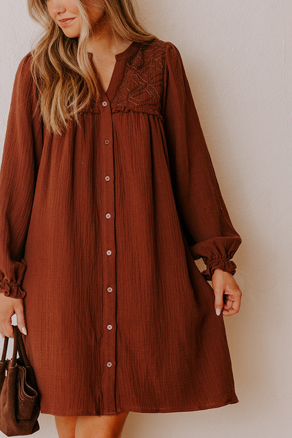 Soho Strolls Embroidered Mini Dress Image - 2