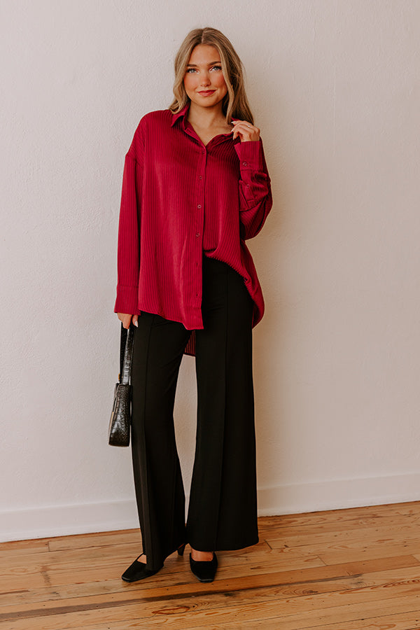 VIP Plans Stripe Button Up Top Image - 2