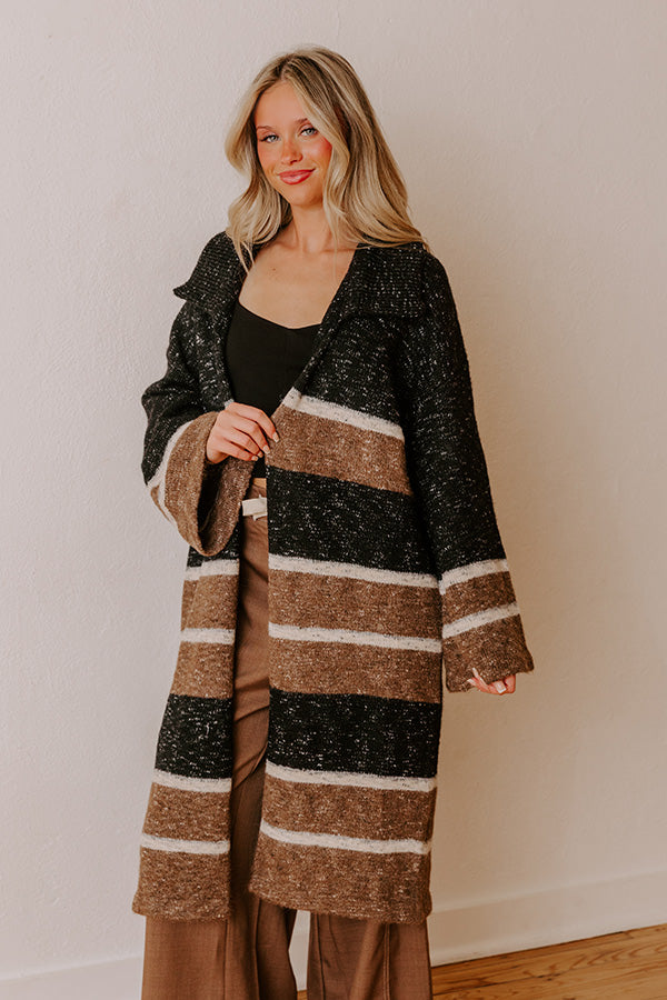 Uptown Ease Stripe Knit Cardigan Image - 1