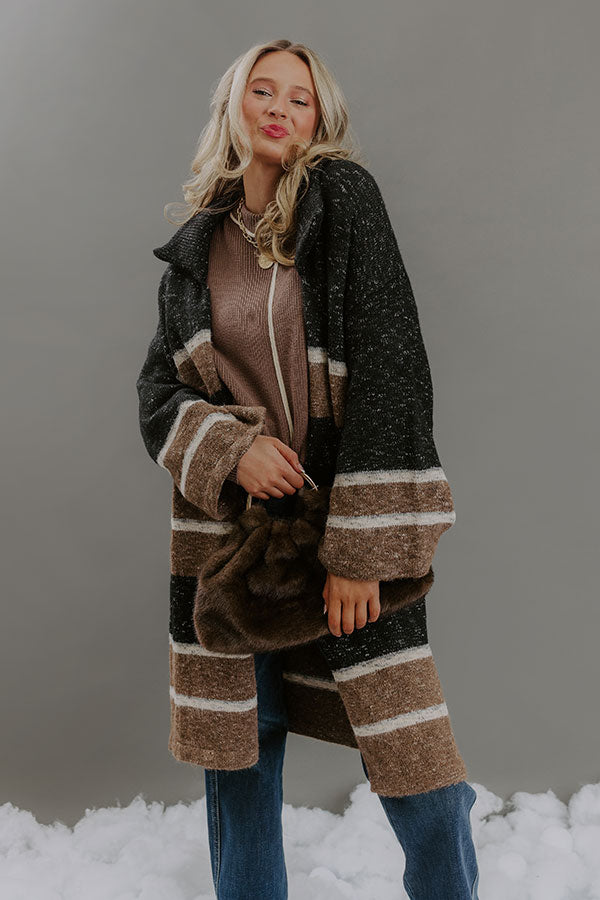 Uptown Ease Stripe Knit Cardigan Image - 1