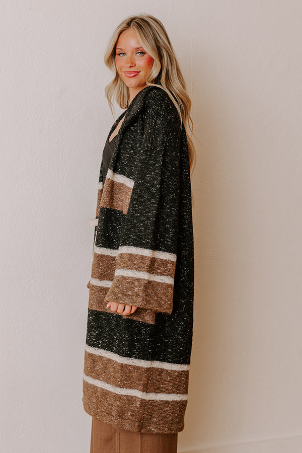 Uptown Ease Stripe Knit Cardigan Image - 5