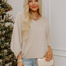 Bistro Vibes Knit Dolman Top in Oatmeal Image - 1