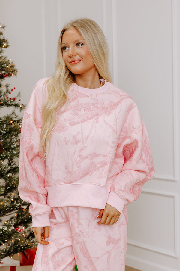 Lattes And Lounge Camouflage Sweatshirt Image - 4