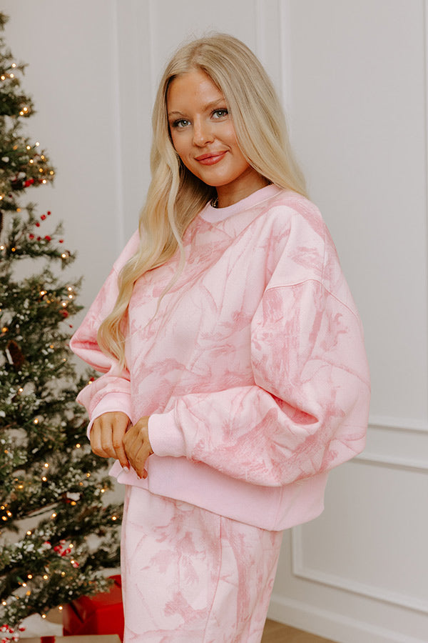 Lattes And Lounge Camouflage Sweatshirt Image - 5