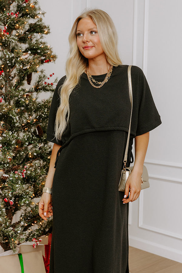 Uptown Muse Knit Midi Dress Image - 3