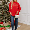 Merry Moment Knit Sweatshirt in Red Image - 1