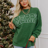Merry Moment Knit Sweatshirt in Green Image - 1