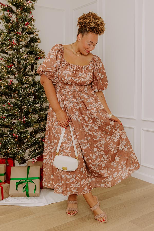 Wildflower Kiss Floral Midi Dress Curves Image - 1