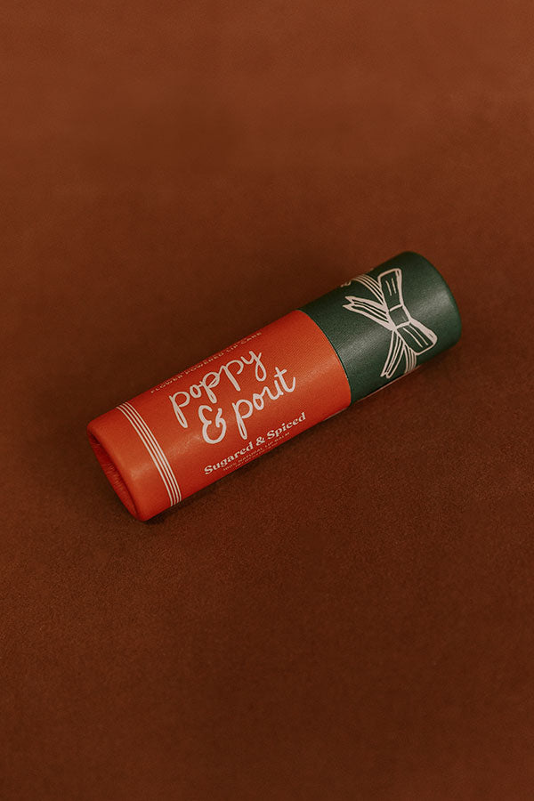 Poppy And Pout Lip Balm in Sugared And Spiced Image - 2