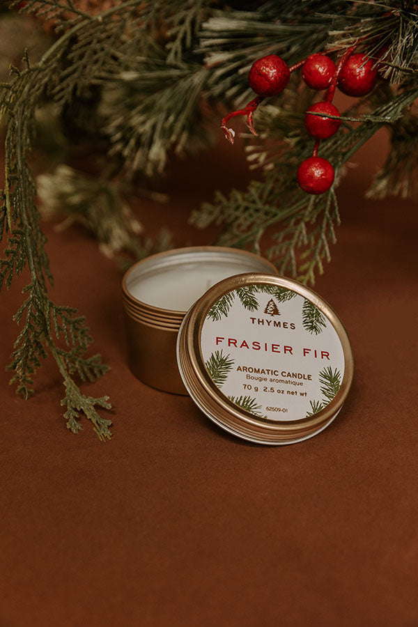 Thymes Frasier Fir Travel Tin Candle Image - 1