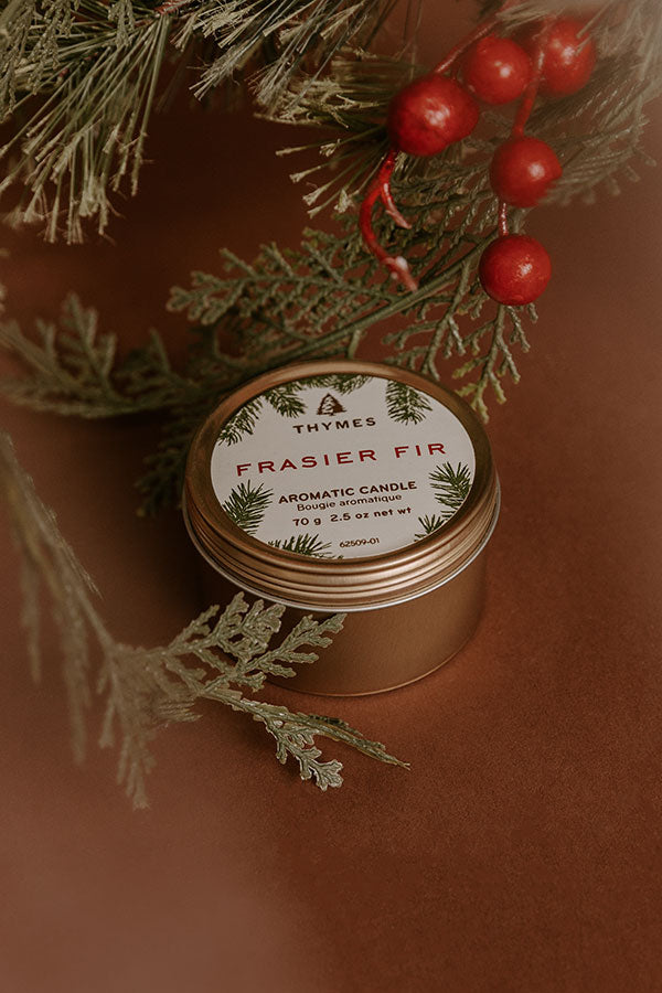 Thymes Frasier Fir Travel Tin Candle Image - 3