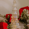 Twinkling Lights Revolving Light Up Glass Tree in Silver Image - 1