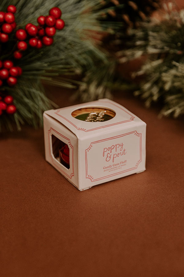 Poppy And Pout Candy Cane Fluff Lip Mask Image - 2