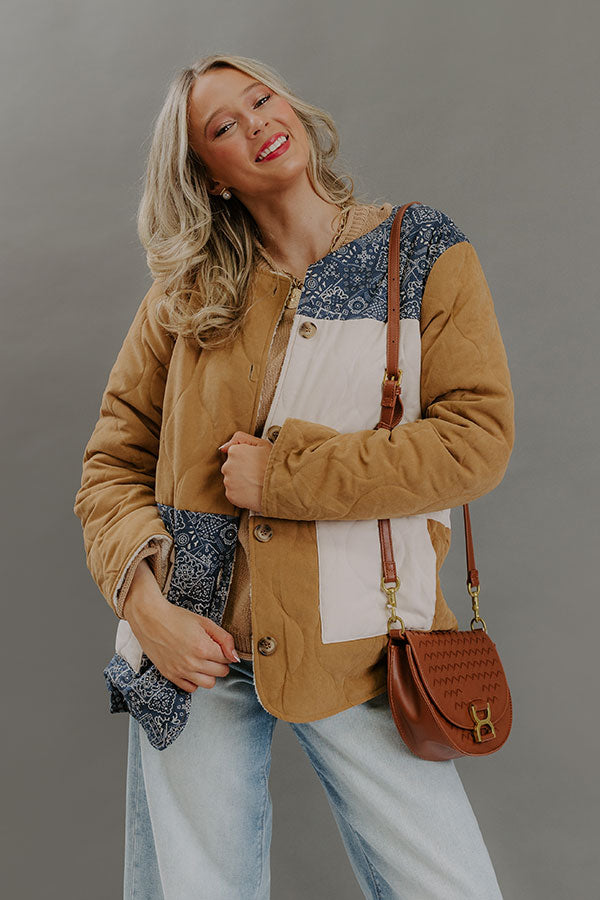 Cozy Chic Color Block Jacket Image - 1