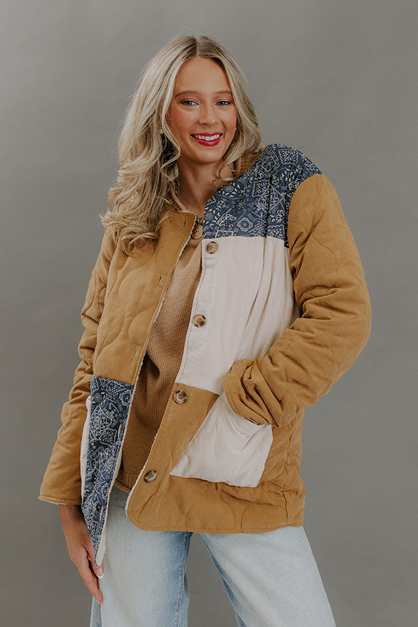 Cozy Chic Color Block Jacket Image - 3