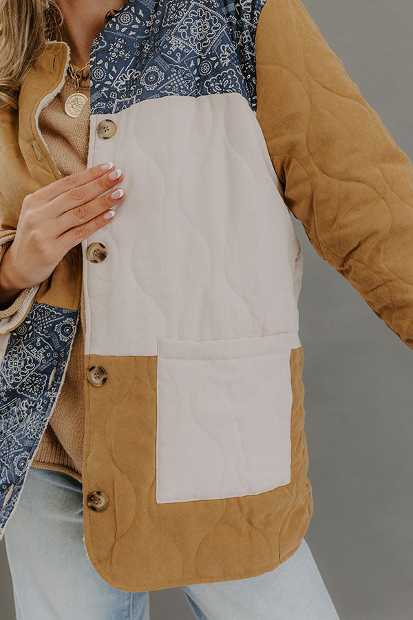 Cozy Chic Color Block Jacket Image - 2