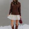 Graceful Ease Knit Mini Romper Dress Image - 1