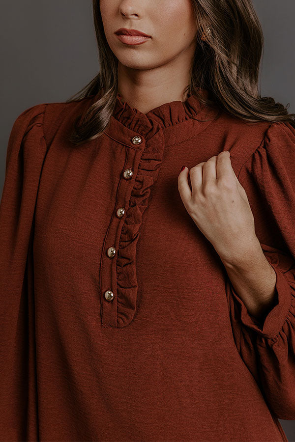 Falling for You Ruffle Mini Dress Image - 5