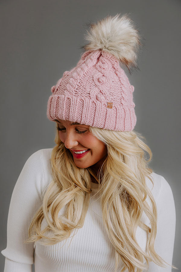 Cozy Couture Cable Knit Beanie Image - 3