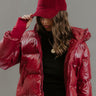 Girl On The Go Corduroy Baseball Cap in Merlot Image - 1