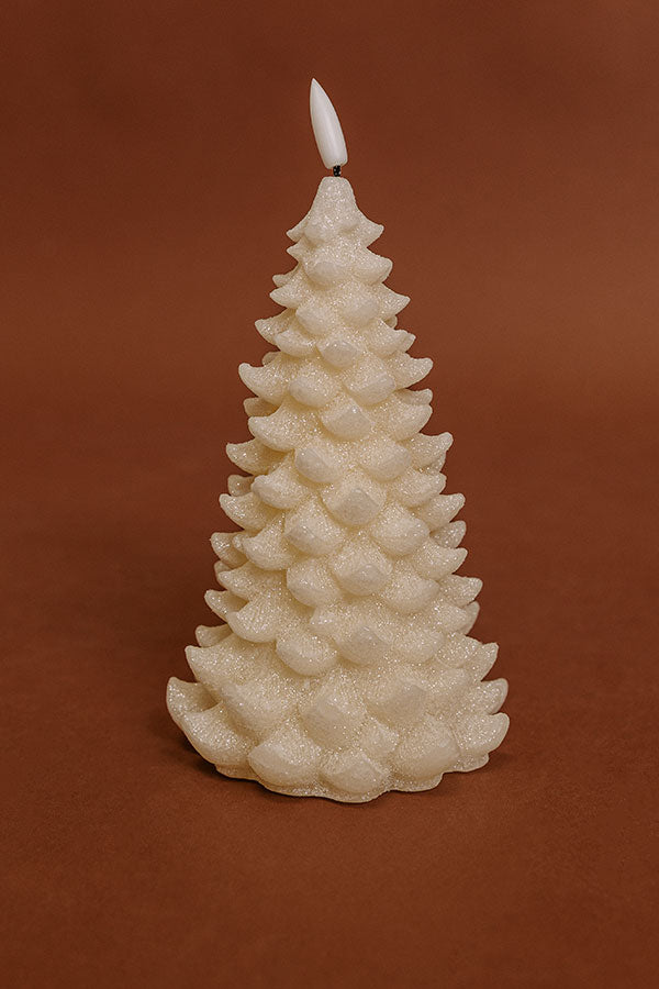 Snow-capped Trees Flameless Candle Image - 3