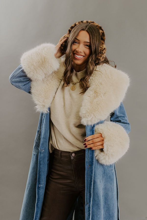 Fashion District Denim Coat Image - 3