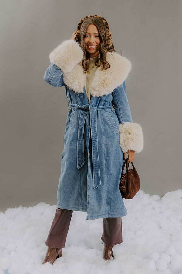 Fashion District Denim Coat Image - 2