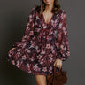 Evening Garden Floral Jacquard Mini Dress Image - 1