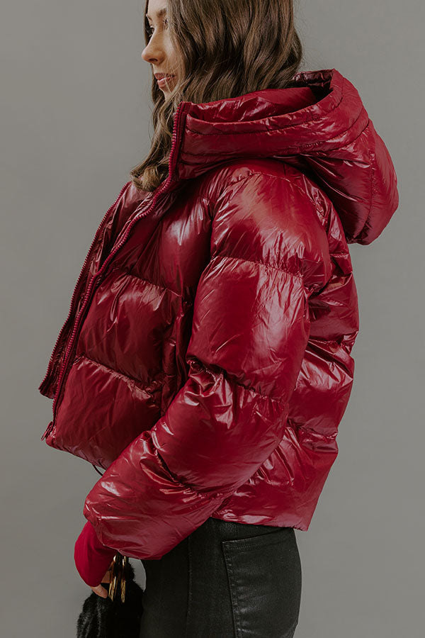 Chilly Day Charm Puffer Jacket Image - 5
