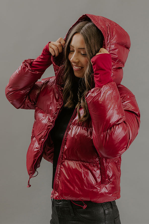 Chilly Day Charm Puffer Jacket Image - 4